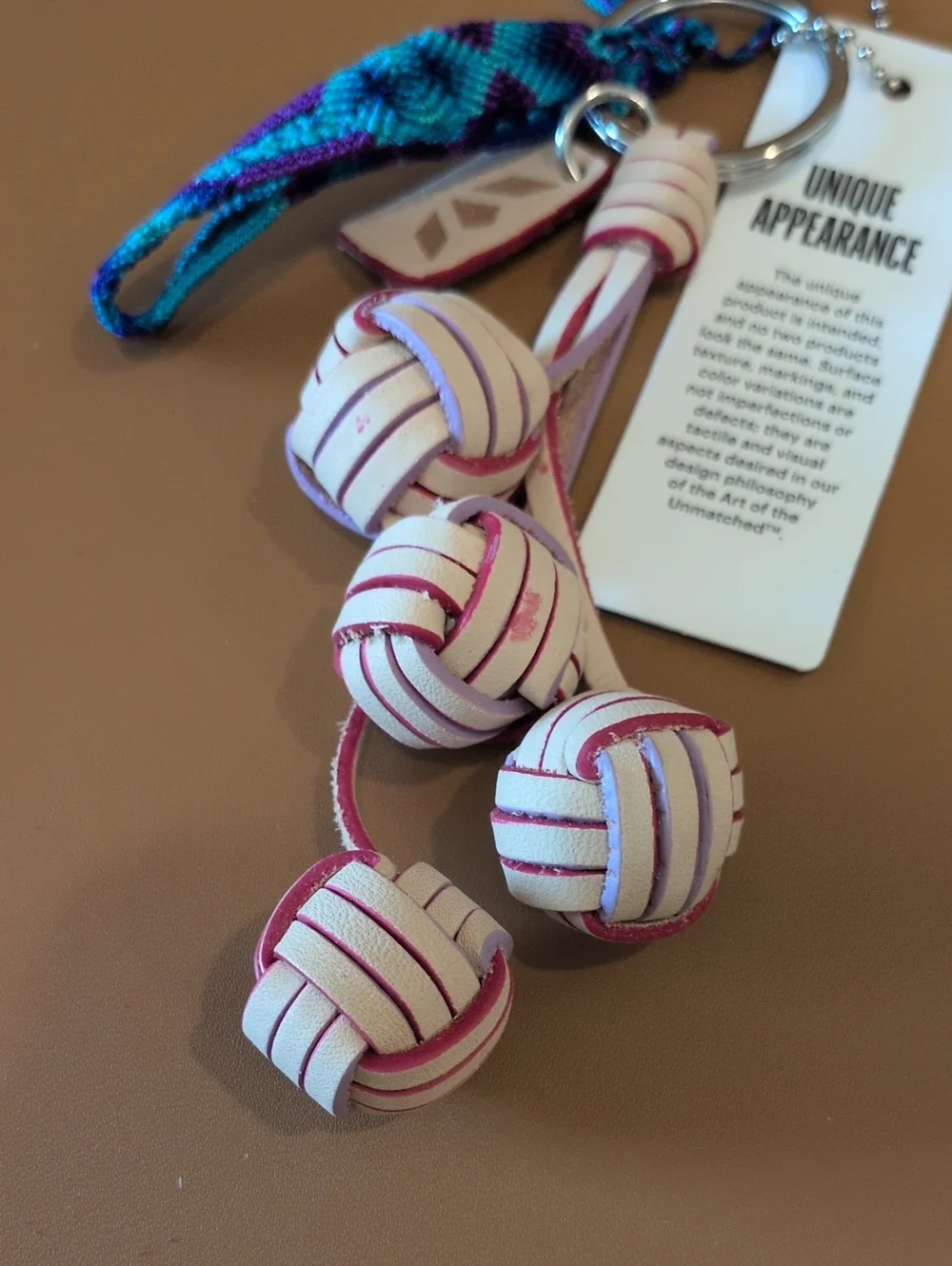 NWT Consuela Leather Balls Charm